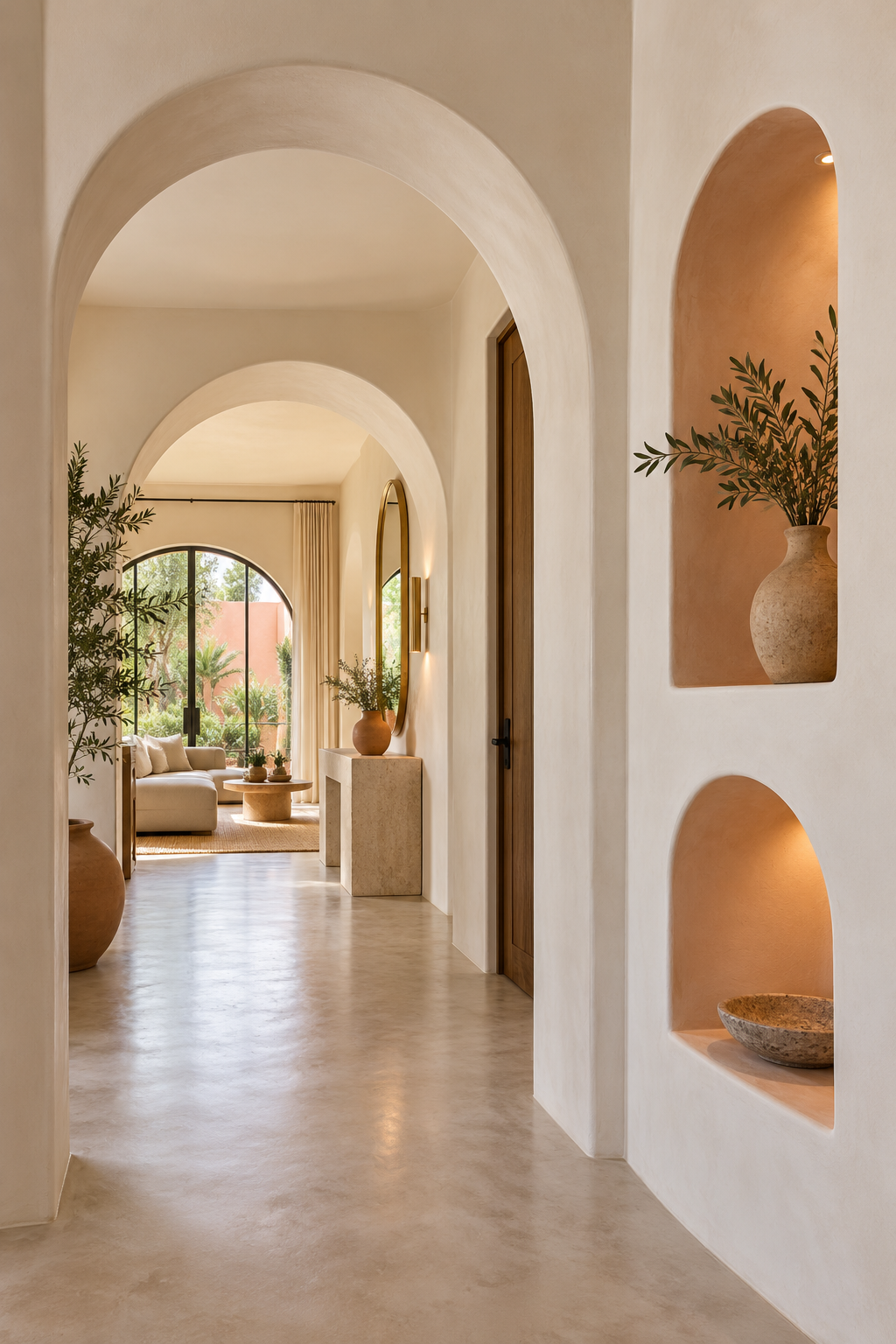 Arcos decorativos construidos con tablaroca